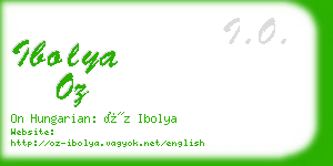 ibolya oz business card